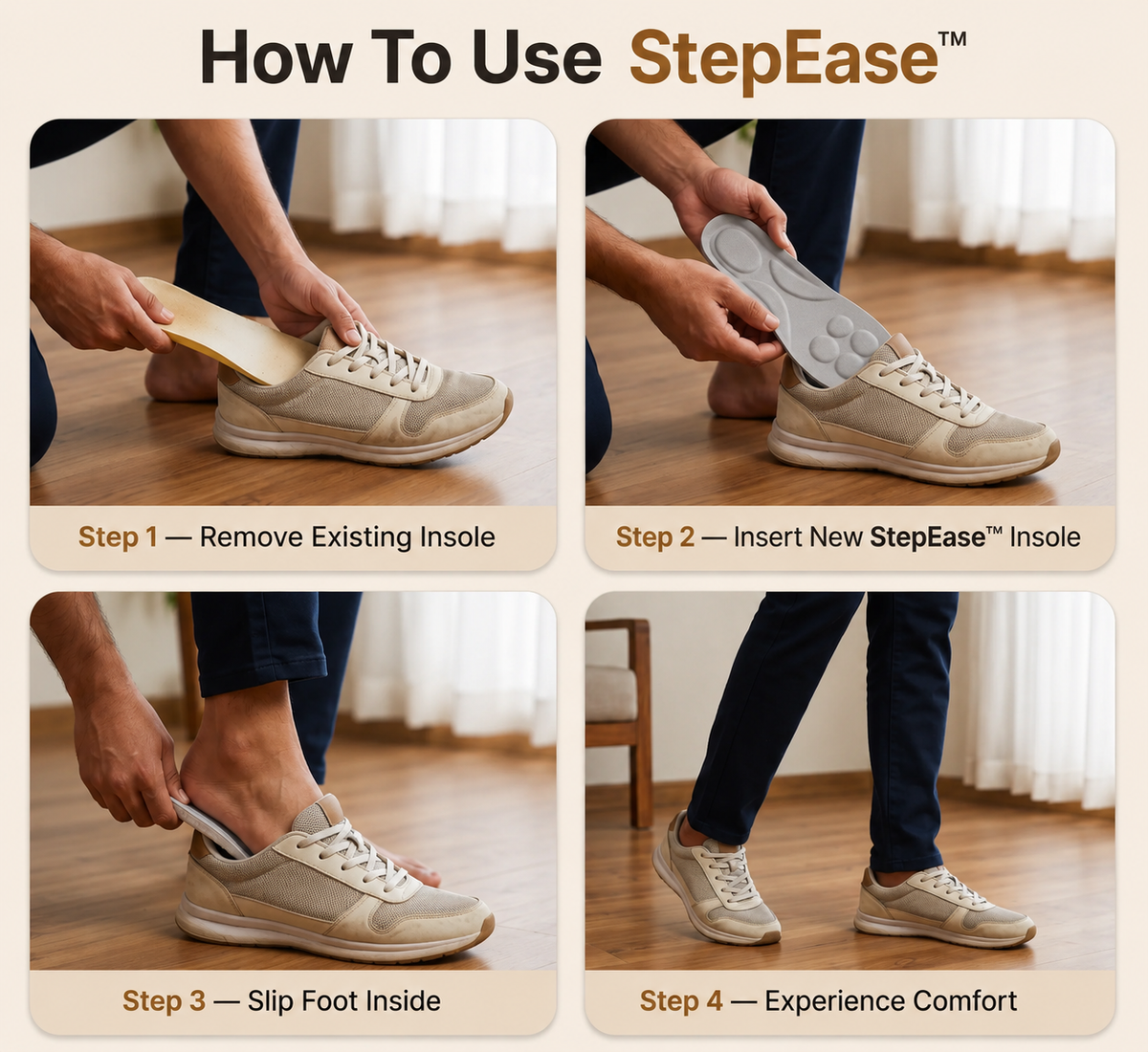 StepEase™ Premium Foot Insoles