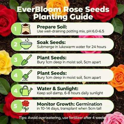 EverBloom Climbing Rose Seeds (PACK OF 2)
