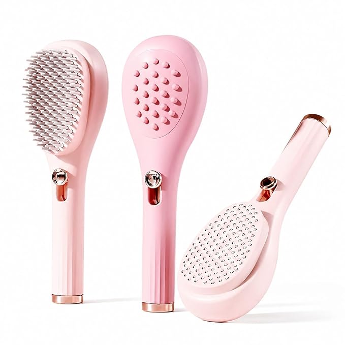 Fast Hair Straightening Comb, 3-IN-1 Scalp Spa Spray Comb